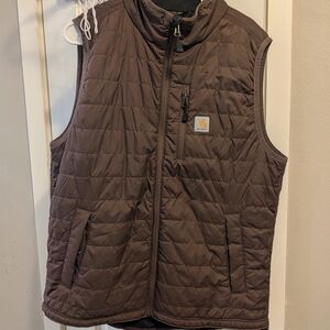 Carhartt Men's Dark Brown Quilted Vest